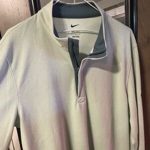 Nike Heather Gray Quarter-Zip Pullover